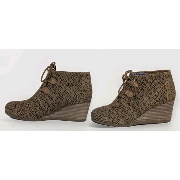 Toms Womens 8.5 Booties Kala Wedge SOLD - Picture 4 of 14